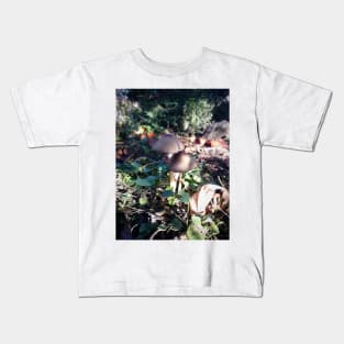 Little mushroom in the garden Kids T-Shirt